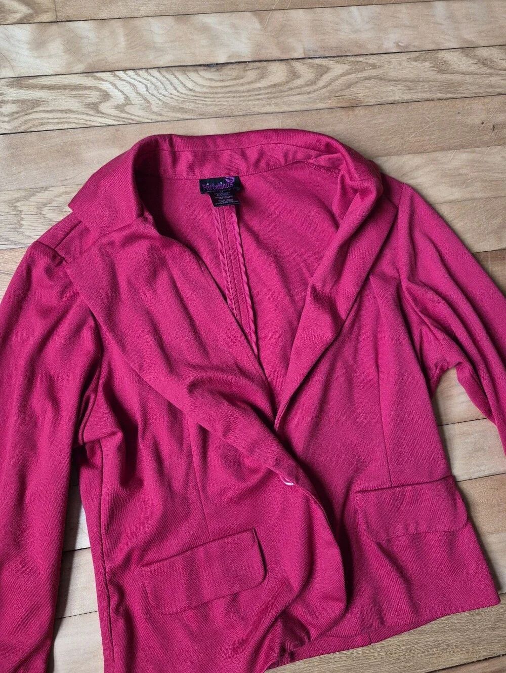 Flirtatious Red Blazer - Picture 3 of 9